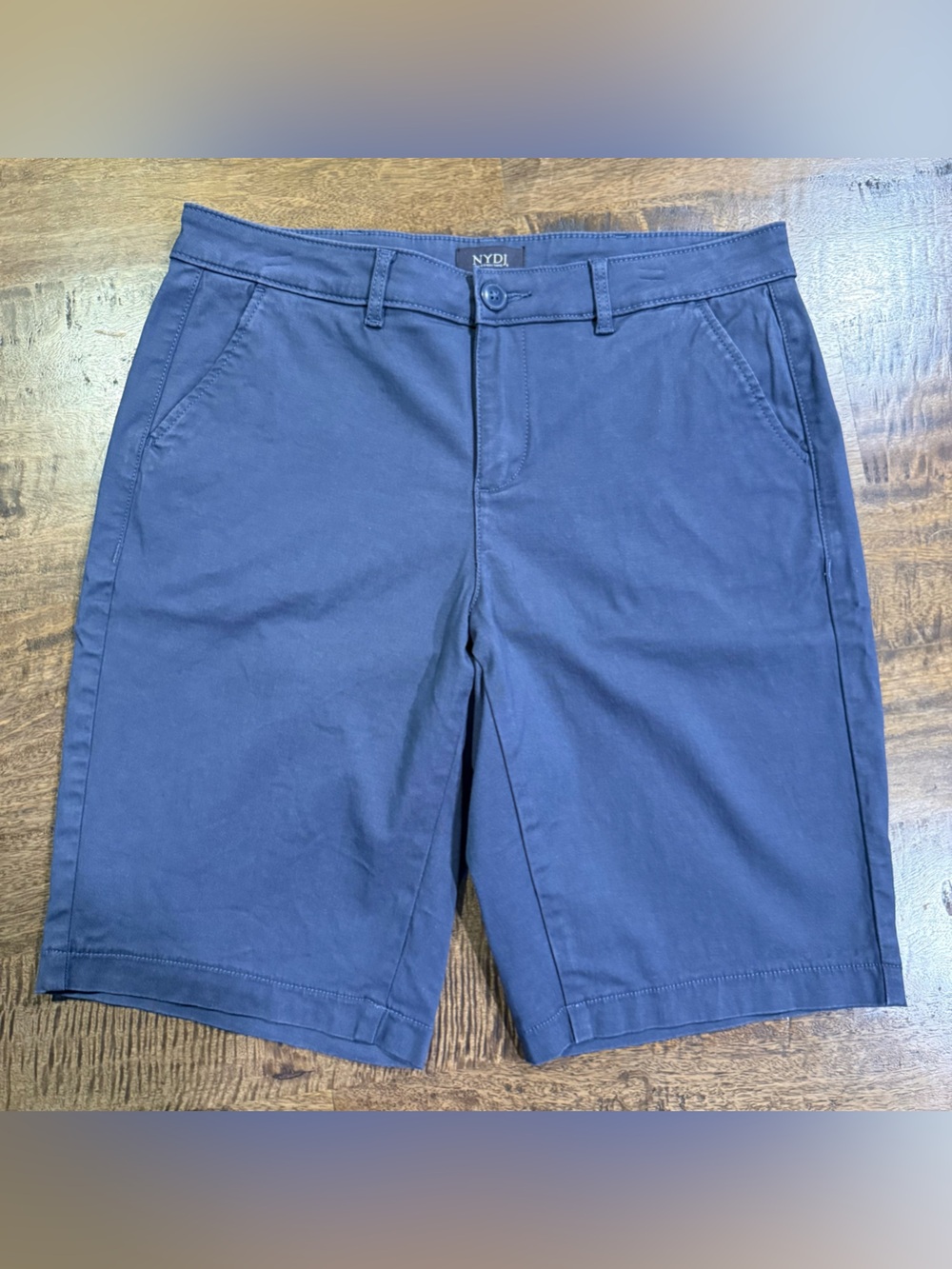 NYDJ Bermuda Shorts in Stretch Twill Cascade Lake